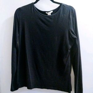 H&M Basic Black Long Sleeve L